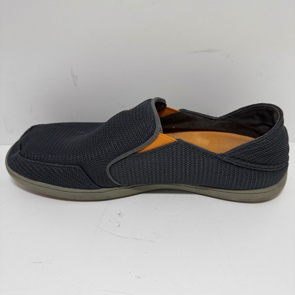 OluKai Nohea Mesh Mens Slip On Shoes Charcoal Gray Orange 10188-4242 Size 10 - Picture 5 of 8